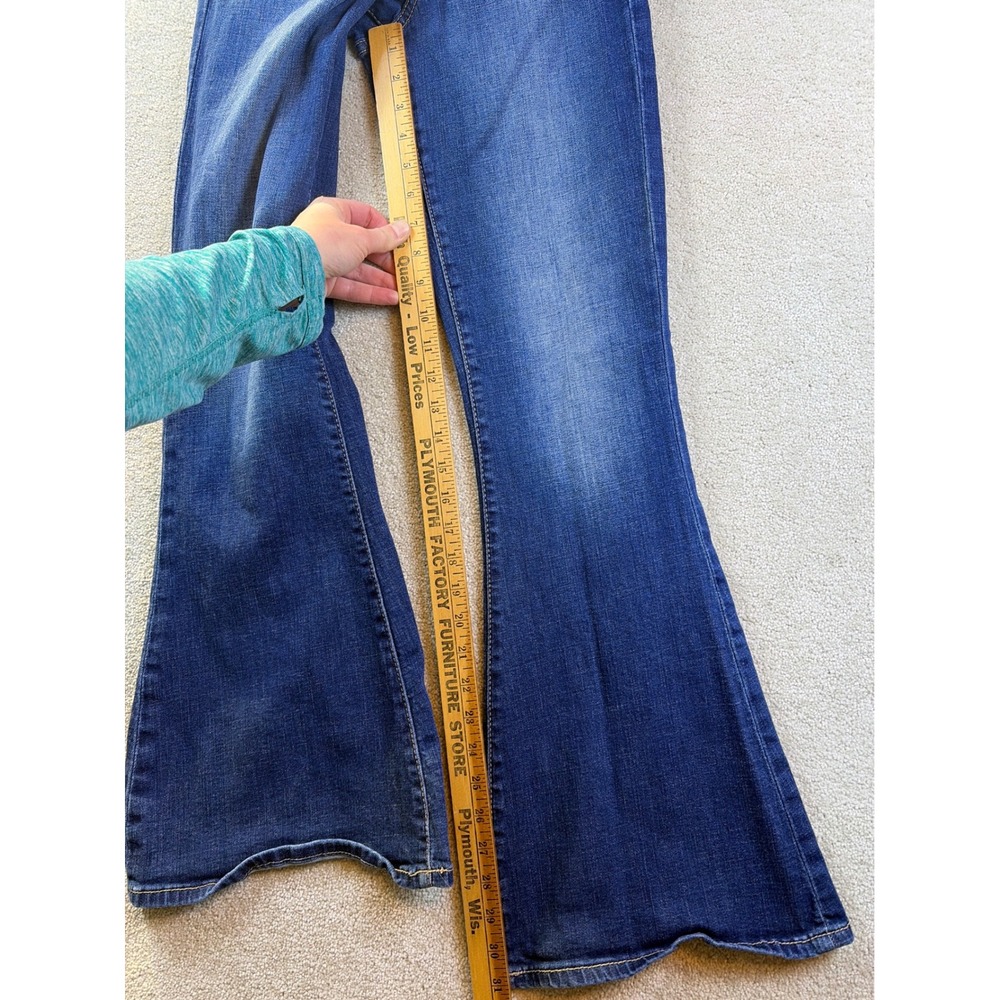 Sterling & Stitch Women Flare Jeans Size 25 (Fits 25x31) Blue Denim High Rise - Picture 7 of 8